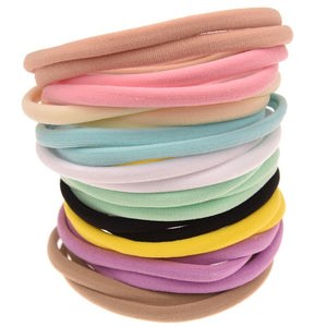 Nishine 10pcs/lot Nylon Headband for Baby Girl DIY Hair Accessories Elastic Head Band Kids Children Fashion Headwear baby turban