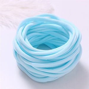 Nishine 10pcs/lot Nylon Headband for Baby Girl DIY Hair Accessories Elastic Head Band Kids Children Fashion Headwear baby turban