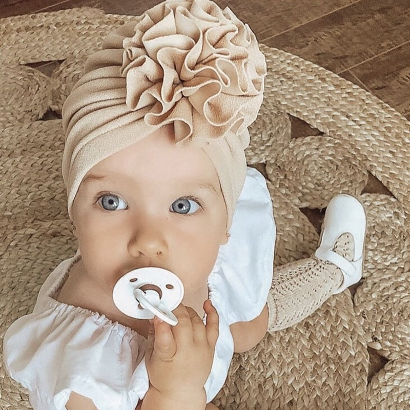 Knot Bow Baby Headbands Toddler Headwraps 6m-18m Baby Turban Hats Babes Caps