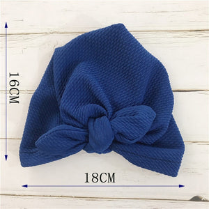 Knot Bow Baby Headbands Toddler Headwraps 6m-18m Baby Turban Hats Babes Caps