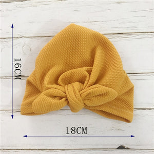 Knot Bow Baby Headbands Toddler Headwraps 6m-18m Baby Turban Hats Babes Caps