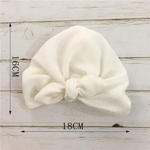 Knot Bow Baby Headbands Toddler Headwraps 6m-18m Baby Turban Hats Babes Caps