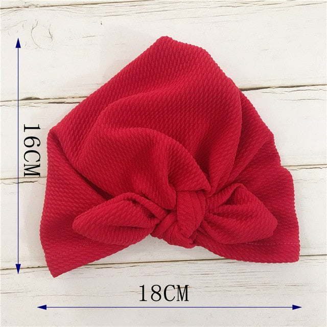 Knot Bow Baby Headbands Toddler Headwraps 6m-18m Baby Turban Hats Babes Caps