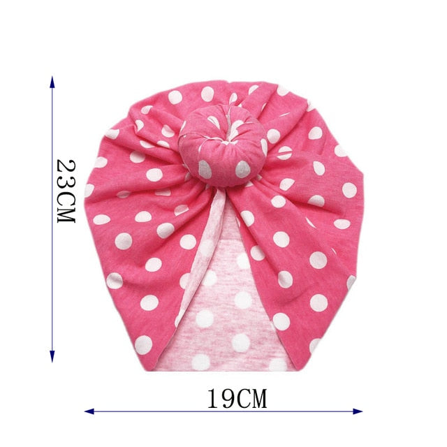 Knot Bow Baby Headbands Toddler Headwraps 6m-18m Baby Turban Hats Babes Caps