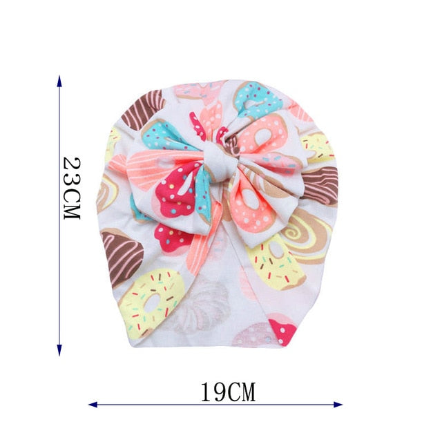 Knot Bow Baby Headbands Toddler Headwraps 6m-18m Baby Turban Hats Babes Caps