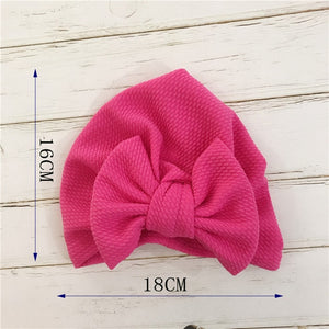 Knot Bow Baby Headbands Toddler Headwraps 6m-18m Baby Turban Hats Babes Caps