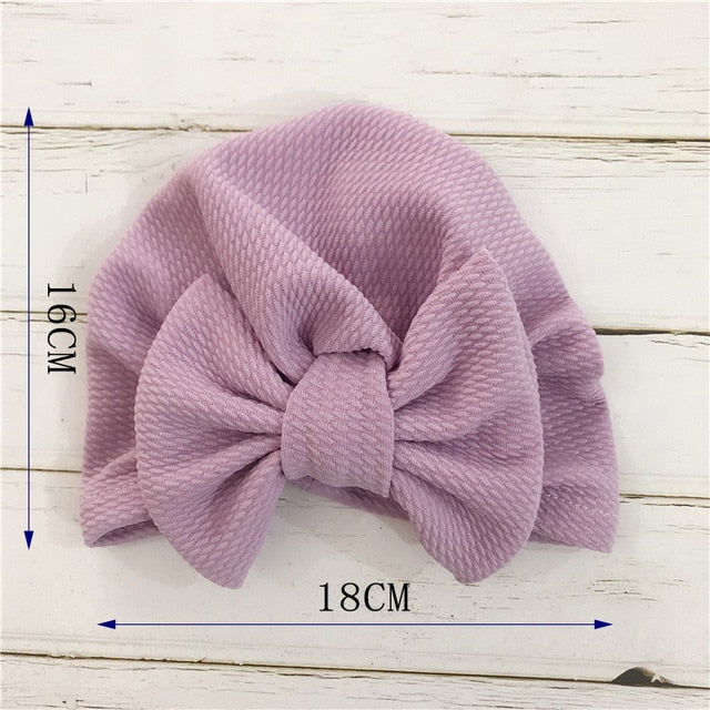 Knot Bow Baby Headbands Toddler Headwraps 6m-18m Baby Turban Hats Babes Caps