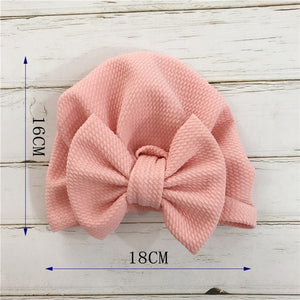 Knot Bow Baby Headbands Toddler Headwraps 6m-18m Baby Turban Hats Babes Caps