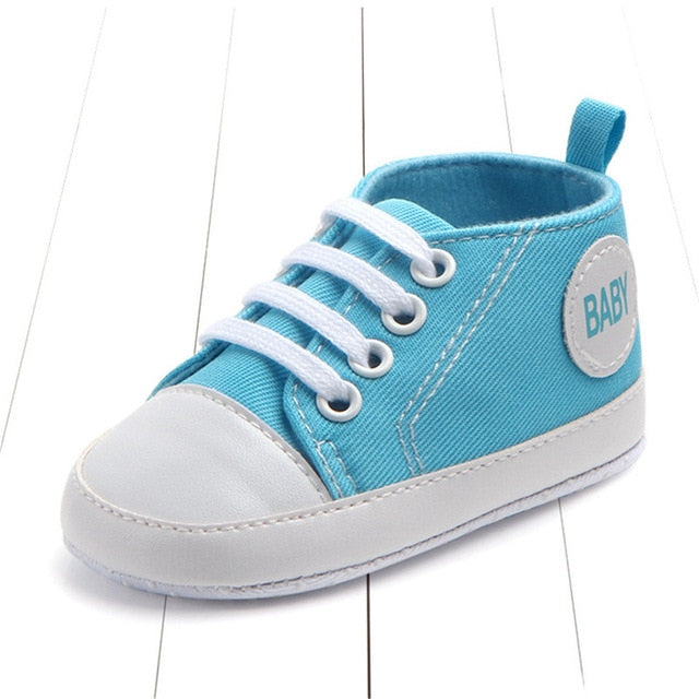 Baby Canvas Classic Sneakers Newborn Print Star Sports Baby Boys Girls First Walkers Shoes Infant Toddler Anti-slip Baby Shoes