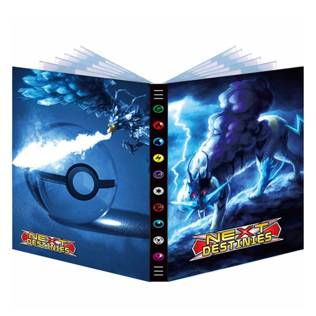 New 432Pcs Pokemon Album Book Cartoon Card Map Folder Game Card VMAX GX 9 Pocket Holder Collection Loaded List Kid Cool Toy Gift