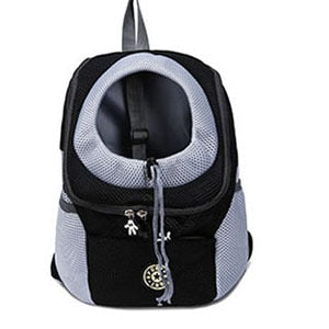 Out Double Shoulder Portable Travel Backpack Outdoor Pet Dog Carrier Bag Pet Dog Front Bag Mesh Backpack Head Pet Supplies