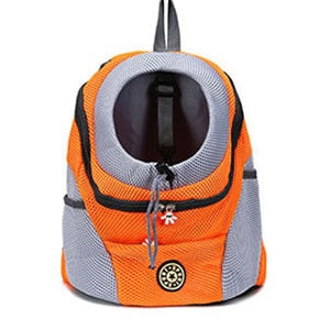 Out Double Shoulder Portable Travel Backpack Outdoor Pet Dog Carrier Bag Pet Dog Front Bag Mesh Backpack Head Pet Supplies