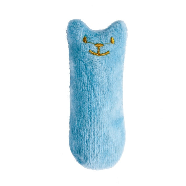 Teeth Grinding Catnip Toys Funny Interactive Plush Cat Toy Pet Kitten Chewing Vocal Toy Claws Thumb Bite Cat mint For Cats hot