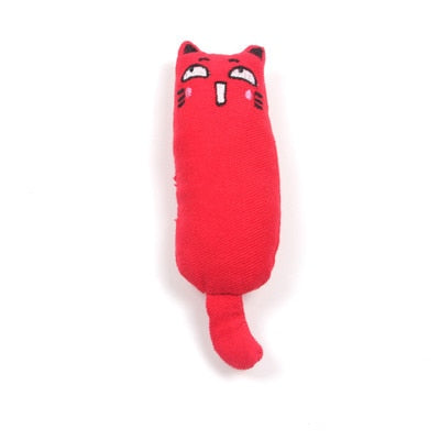 Teeth Grinding Catnip Toys Funny Interactive Plush Cat Toy Pet Kitten Chewing Vocal Toy Claws Thumb Bite Cat mint For Cats hot