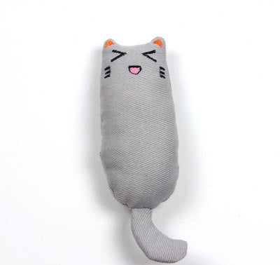 Teeth Grinding Catnip Toys Funny Interactive Plush Cat Toy Pet Kitten Chewing Vocal Toy Claws Thumb Bite Cat mint For Cats hot