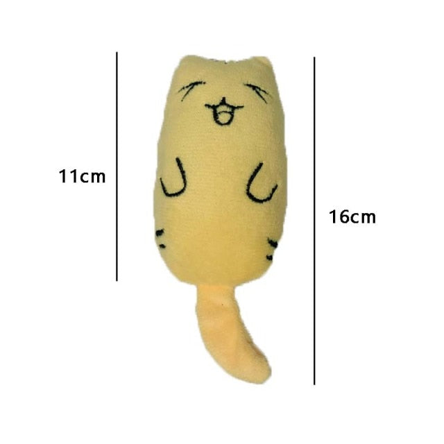 Teeth Grinding Catnip Toys Funny Interactive Plush Cat Toy Pet Kitten Chewing Vocal Toy Claws Thumb Bite Cat mint For Cats hot