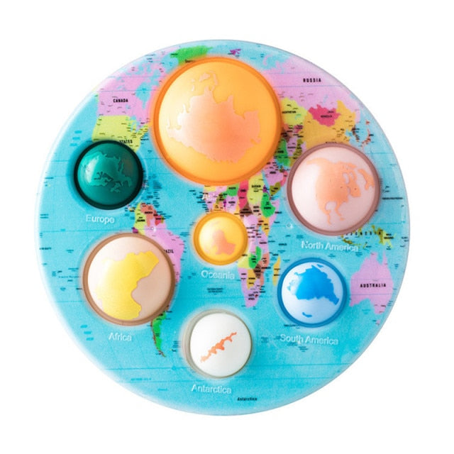 Eight Planet Pop It Push Bubble Fidget Toys Adult Stress Relief Squeeze Toy Antistress Popit Soft Squishy Kids Toys Gifts