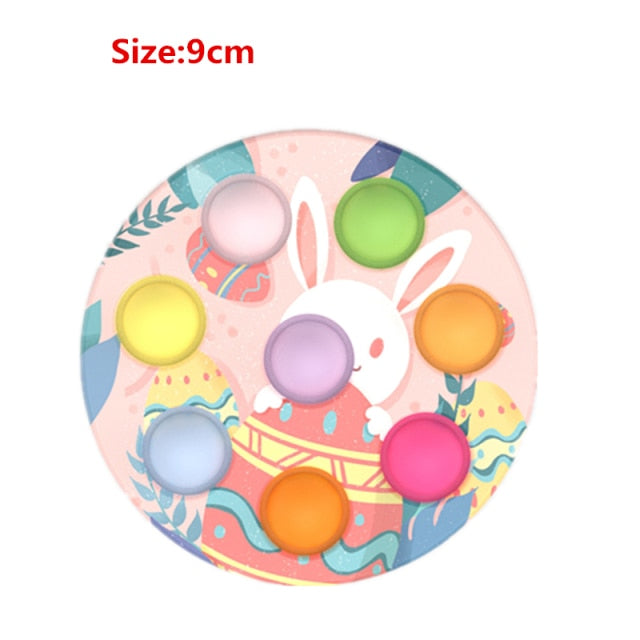 Eight Planet Pop It Push Bubble Fidget Toys Adult Stress Relief Squeeze Toy Antistress Popit Soft Squishy Kids Toys Gifts