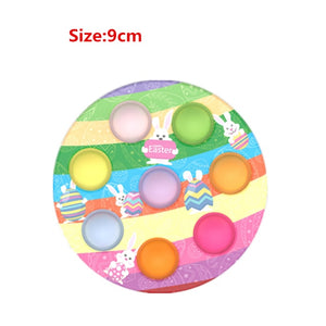 Eight Planet Pop It Push Bubble Fidget Toys Adult Stress Relief Squeeze Toy Antistress Popit Soft Squishy Kids Toys Gifts