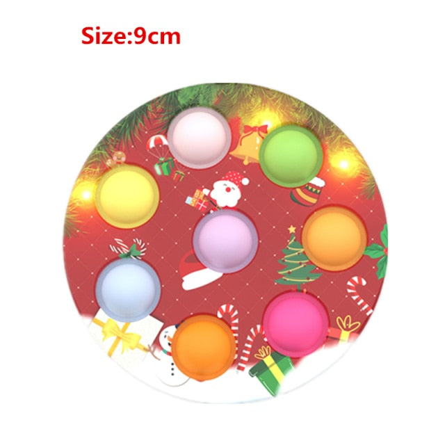 Eight Planet Pop It Push Bubble Fidget Toys Adult Stress Relief Squeeze Toy Antistress Popit Soft Squishy Kids Toys Gifts