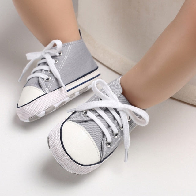 Baby Canvas Classic Sneakers Newborn Print Star Sports Baby Boys Girls First Walkers Shoes Infant Toddler Anti-slip Baby Shoes