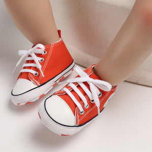 Baby Canvas Classic Sneakers Newborn Print Star Sports Baby Boys Girls First Walkers Shoes Infant Toddler Anti-slip Baby Shoes