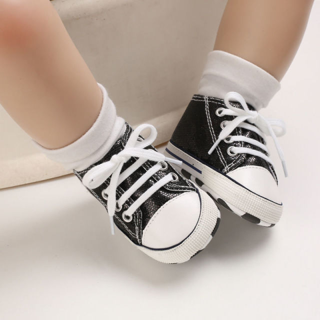 Baby Canvas Classic Sneakers Newborn Print Star Sports Baby Boys Girls First Walkers Shoes Infant Toddler Anti-slip Baby Shoes