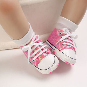 Baby Canvas Classic Sneakers Newborn Print Star Sports Baby Boys Girls First Walkers Shoes Infant Toddler Anti-slip Baby Shoes