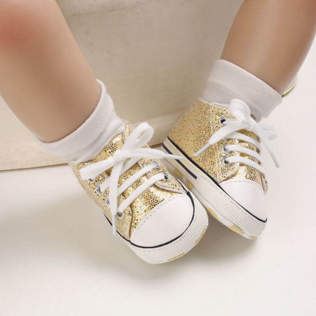 Baby Canvas Classic Sneakers Newborn Print Star Sports Baby Boys Girls First Walkers Shoes Infant Toddler Anti-slip Baby Shoes