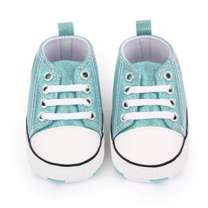 Baby Canvas Classic Sneakers Newborn Print Star Sports Baby Boys Girls First Walkers Shoes Infant Toddler Anti-slip Baby Shoes