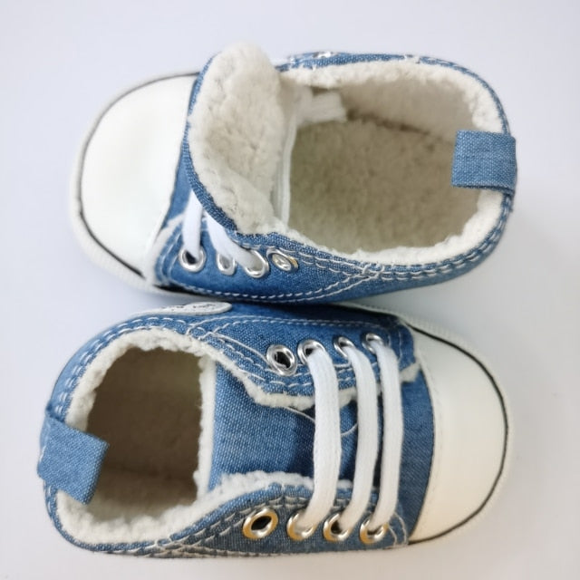 Baby Canvas Classic Sneakers Newborn Print Star Sports Baby Boys Girls First Walkers Shoes Infant Toddler Anti-slip Baby Shoes