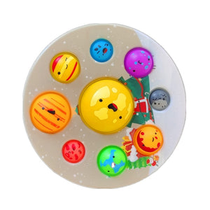 Eight Planet Pop It Push Bubble Fidget Toys Adult Stress Relief Squeeze Toy Antistress Popit Soft Squishy Kids Toys Gifts